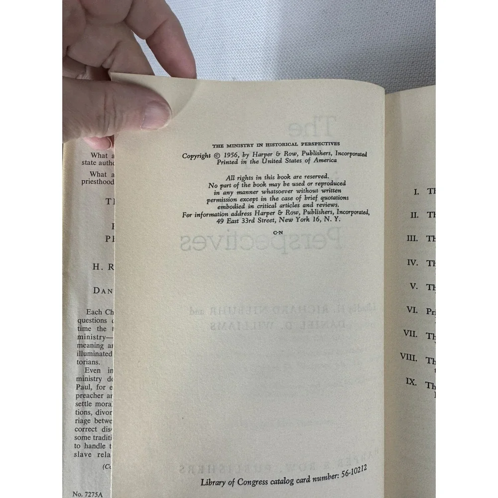Ministry in Historical Perspectives by Richard Niebuhr & Daniel D. Williams 1956